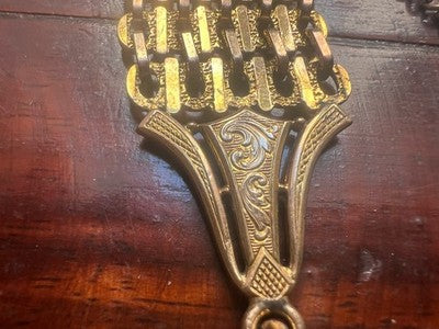 Chain Pocket Watch Victorian Chatelaine Seal Pinchbeck Antique 1800 N.3