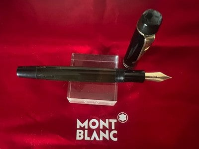 🔴 MONTBLANC penna stilografica 334 ½ a pistone pennino ORO vintage guerra 1939