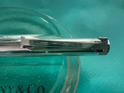 🔴 TIFFANY & Co penna sfera ARGENTO MASSICCIO 925 Sterling forte peso scrive