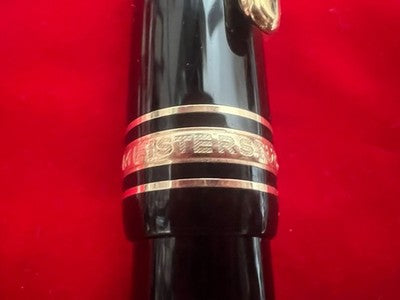 🔴 MONTBLANC Meisterstuck 146 fountain pen GOLD nib M instructions box