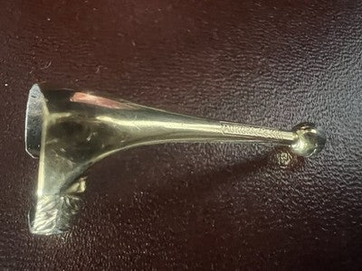 🔴 AURORA clip cappuccio penna stilografica foglie alloro placcata ORO vintage