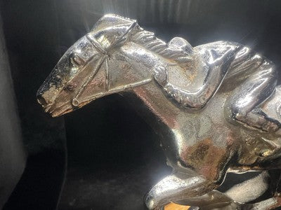 Red Mascot Horse RAMPANT Trophy Vintage Equestrian