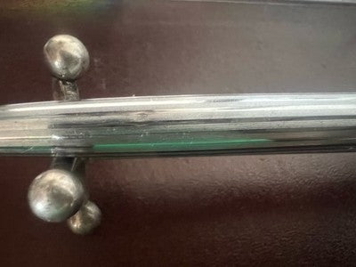 Aurora Stylo-Plume Sphère Mille Rayures Chrome Écrit Vintage Années 1960 C