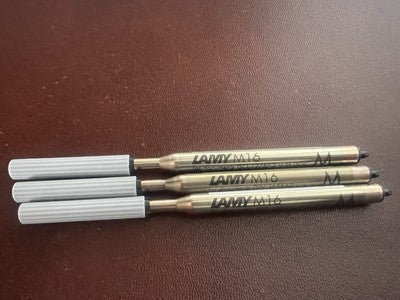 Lamy Recharge Stylo-Plume Sphère M16 Moyen Encre Noir 3 Pièces Recharge