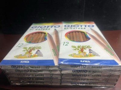 GIOTTO De Nature Crayons De Couleur 12 Pièces Lot 10 Neufs Emballages 