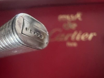 CARTIER Füllfederhalter Vendome Trinity MASSIVES SILBER 925 Vintage Patronen 2