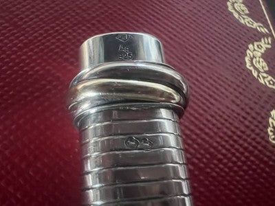 Cartier Füllfederhalter Vendome Trinity Silber Fest 925 Patronen Vintage 2
