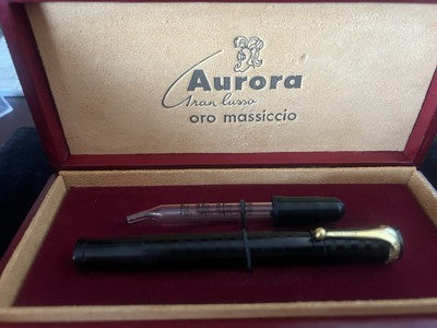 🔴 AURORA penna stilografica retrattile Vittorio Emanuele III Re di Savoia RARA