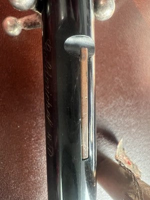 Goldmichel Füllfederhalter, Zelluloid, Deutschland, 810, Hebelmechanik, Markierung, Vintage 40 