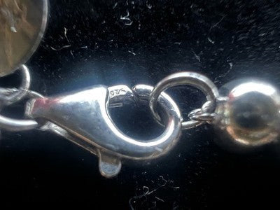 Tiffany & Co.Armband Nuggets Perle Silber 925 Charm Herz Emailliert Vintage