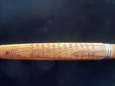 🔴 MONTEGRAPPA Peace Kugelschreiber aus Olivenholz mit hebräischen Gravuren, limitierte Auflage 