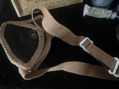 🔴 Lotto MILITARE occhiali militari deserto FOGPRUF PASTE Camouflaged vintage