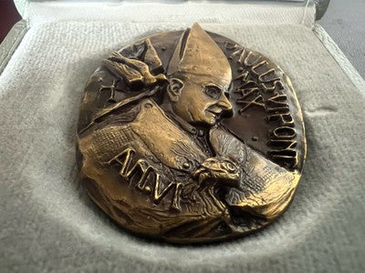 🔴 Medaglia VATICANO Papa PAOLO VI 1963-1968 an 6 bronzo fior di conio FDC