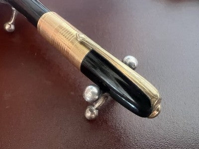 Universal Stylo-Plume Stylo à Plume Celluloid Capuche Doré Or Vintage