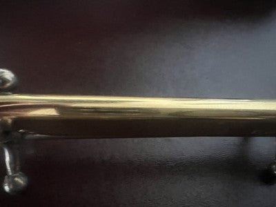 🔴 BULGARI Eccentric Twist gold-plated ballpoint pen with case, vintage writing