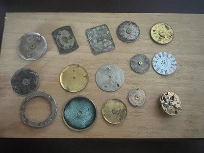 Zifferblätter Uhren Swiss Bulova Licin Sabrix Microma Silber Orenz Vic La