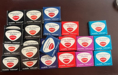 🔴 AURETTA AURORA Füllhalterpatronen LILA ROT HELLBLAU SCHWARZ 23 