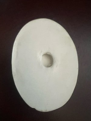 🔴 Cammeo ceramica bianca donna colomba bassorilievo 4,2 cm H 5,6 vintage