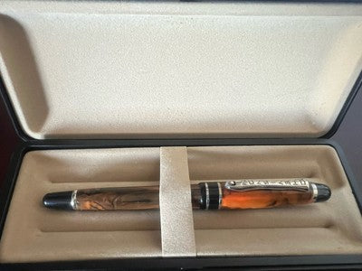 🔴 CHEVIGNON penna stilografica marmorizzata Parigi a cartuccia scrive vintage