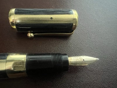 Waterman's Retractable Fountain Pen Mosaic ONYX Works Vintage A 