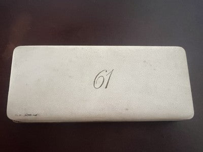 Parker Stylo-Plume Stylo à Plume 61 Gris Or Flèche Doré Gravé Vintage
