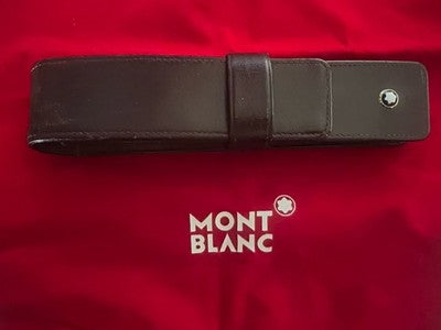 Montblanc Case Pen Fountain Pen Sphere Skin Mocha Dark Brown 1 Pen 