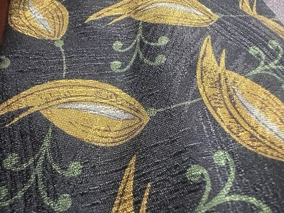 🔴 GIORGIO ARMANI cravatta uomo seta fantasia oro verde nero vintage