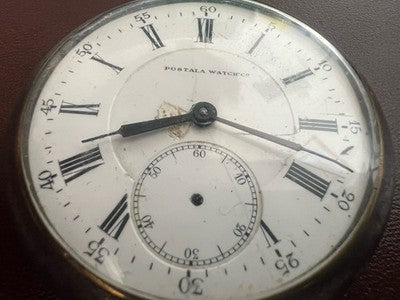 Postala Pocket Watch Anchor Shaped Porcelain Vintage Parts Spare Parts Repair