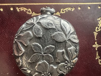 🔴 800 SILVER pocket watch for women to be overhauled, vintage parts REMONTOIR 18