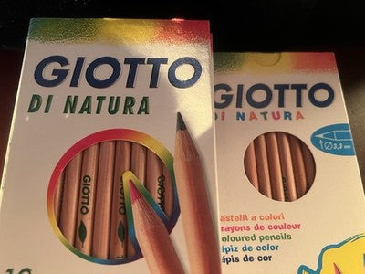Giotto Natur Buntstifte 12 Stück Ø 3.8 MM + Ø 3.3 MM Lot 12 Kühlakkus Neu 