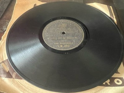 Record Gramophone Concert Record 78 RPM Gommalacca V.M.4241 the Minstrels