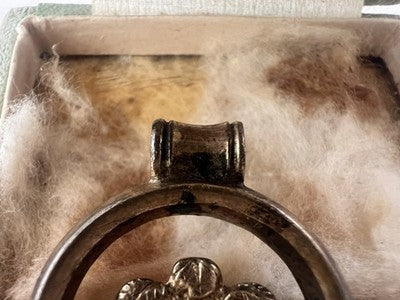 🔴 Ciondolo Sigillo ceralacca GEORGIANO cammeo Lord Byron antico 1790-1825