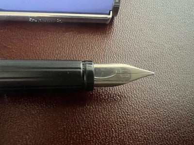 🔴 PELIKAN penna stilografica lacca viola caricamento a cartuccia F vintage