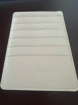 OMEGA Porta Tarjetas Reloj Speedmaster Compartimentos Libretas Garantía