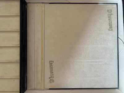 🔴 EBERHARD scatola orologi polso uomo cofanetto custodia pelle 12 POSTI vintage