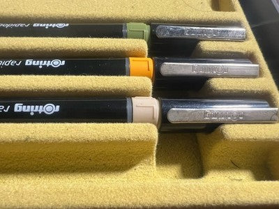 🔴 ROTRING penne Rapidograph da disegno tecnico inchiostro astuccio vintage A