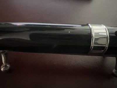 🔴 MONTEVERDE penna sfera lacca nera Power Bank lunghezza 14,5 cm