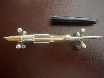 🔴 MEILOR penna stilografica pennino ORO 14KT Soennecken eG vintage '45 NOS