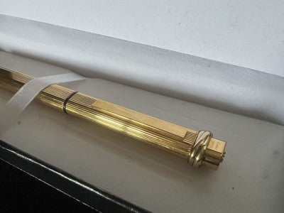 CARTIER Stylo À Plume Vendôme Trinity Nib F Plaqué Or A
