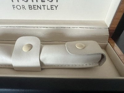 Tibaldi Schachtel Box Stift Bentley Leder Blau Holz Wurzelholz Tür Stifte B