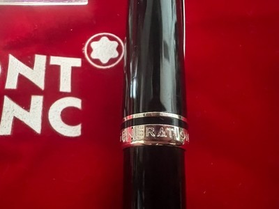 Montblanc Ballpoint Pen Generation Platinum Plated Finishes Warranty And Box