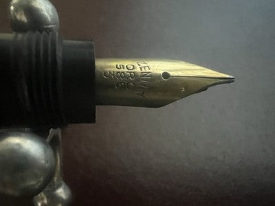 ZENITH EXTRA Pluma Retractable Chapada En Oro De 18K Ajedrez Vintage '40 