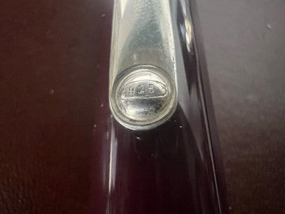 🔴 PINEIDER penna stilografica bordeaux con profili ARGENTO 925 pennino M