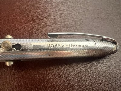 🔴 Matita meccanica NOREX metallo 5 COLORI scrittura scrive vintage