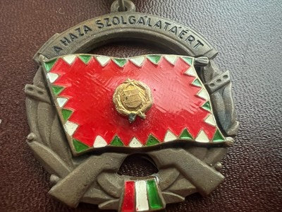 🔴 Medaglia di servizio UNGHERESE AL MERITO in patria di bronzo con lustrino