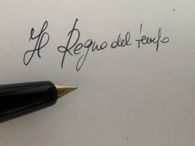 Aurora Stylo-Plume Stylo à Plume Et Sphère 98 Or F Scrivono Plaqué Vintage