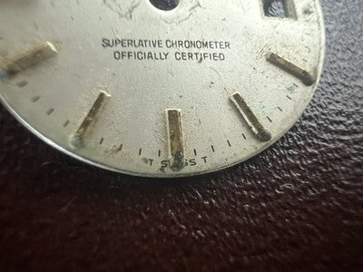 🔴 ROLEX quadrante Lady Datejust 19,4 mm argento originale vintage