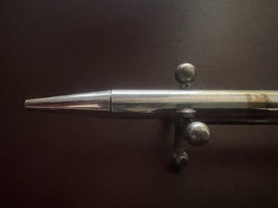 🔴 LAMY 252 penna sfera placcata ARGENTO multi sfaccettata scrive vintage