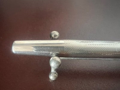 🔴 OMAS penna stilografica 72 ARGENTO MASSICCIO guillochè diamante vintage NOS