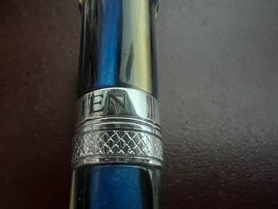 Krien Stylo-Plume à Bille Harnais Lumière Irisé Chrome Rotation Écrit Vintage